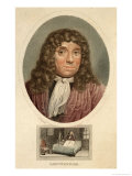 Anton Van Leeuwenhoek Dutch Naturalist reproduction procédé giclée par J. Chapman