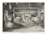 The Bell-Foundry at Laibach Austria Giclee Print by Hugo Charlemont