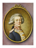 Marie-Joseph-Paul-Yves-Roch Gilbert Du Motier De La Fayette French Soldier and Statesman Giclee Print by Danloux 