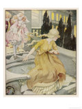 Midnight Strikes and Cinderella Flies from the Ball reproduction procédé giclée par Anne Anderson