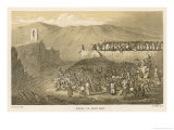 Pilgrims Stoning the Great Devil Giclee-trykk av Richard Burton