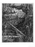 Chaotic Scene of Ships Dockers and Warehouses Lámina giclée por Gustave Doré Chaotic Scene of Ships Dockers and Warehouses Lámina giclée por Gustave Doré