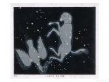 The Constellation of Canis Major, a Large Dog in a Begging Position reproduction procédé giclée par Charles F. Bunt