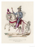 Henri IV King of France on Horseback in 1596 Giclee Print by Thomas De Leu