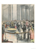Berget Carries out Experiments with Foucault's Pendulum at the Pantheon Paris Lámina giclée por Carrey Berget Carries out Experiments with Foucault's Pendulum at the Pantheon Paris Lámina giclée por Carrey