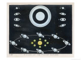 Phases of the Planet Saturn reproduction procédé giclée par Charles F. Bunt