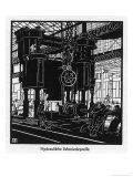 Krupp Essen: Hydraulic Forging Press Giclee Print by Robert Engels