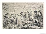 Satirical View of the Campaign for Imposition of Duty on Imported Corn reproduction procédé giclée par George Cruikshank