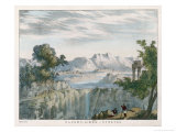 Rocky Landscape with Cirro- Stratus Clouds reproduction procédé giclée par Charles F. Bunt