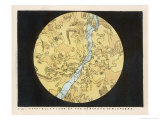 Constellations of the Northern Hemisphere reproduction procédé giclée par Charles F. Bunt