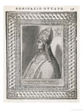 Pope Bonifacius VIII Quarrelled with Philippe IV of France Who Humiliated Him Whereupon He Died reproduction procédé giclée par Cavallieri 