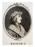 Kenneth I Macalpin Traditional Founder of Scottish Kingdom Giclee Print by Bannerman 