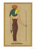 The Lion-Goddess Urt Hekau was One of the Various Forms Taken by the Funerary Goddess Nephthys Giclee-trykk av E.a. Wallis Budge