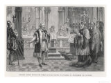 Galileo Denies the Movement of the Earth to the Judges of the Holy Office Lámina giclée por Louis Figuier Galileo Denies the Movement of the Earth to the Judges of the Holy Office Lámina giclée por Louis Figuier
