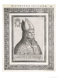 Pope Silvester II reproduction procédé giclée par Cavallieri 