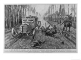 Belgian Armoured Car Routs an Uhlan Patrol Giclee Print by F.gordon Crosby