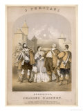 Group of Musical Puritans from Bellini's Opera of That Name Giclee Print by J. Brandard