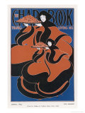 Art Nouveau-Like Arrival of Woman and Child Carrying Plates of Cranberries Giclée-Druck von Will H. Bradley