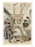 French Printing Press of the 15th Century Reproduction procédé giclée par Gerlier 