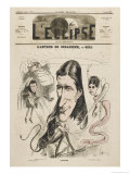 Victorien Sardou French Writer Giclee Print by André Gill