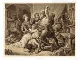 Edward III Seizes His Powerful Rival Roger Mortimer in Nottingham Castle Giclee Print by Thomas Brown