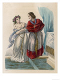 Pope Joannes XII Noted for His Fondness for His Mother La Belle Marozie Giclee-trykk av Bourdet Pope Joannes XII Noted for His Fondness for His Mother La Belle Marozie Giclee-trykk av Bourdet