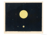 View of Uranus or Herschel as It was Also Known reproduction procédé giclée par Charles F. Bunt