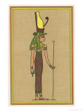 The Supreme Mother-God of Thebes and Consequently the Symbolic Mother the Pharaoh Giclee-trykk av E.a. Wallis Budge