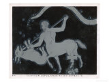 The Constellations Centaur Lupus Crux Musca and Borealis reproduction procédé giclée par Charles F. Bunt