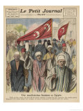 The Women of Cairo Demonstrate Their Rights Giclee Print by Andre Galland