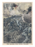 Sub-Lieutenant Catherine Theodoric of the Romanian Army is Killed in Action Giclee Print by Eugene Damblans