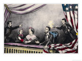Abraham Lincoln President of the United States is Assassinated at the Theatre by John Wilkes Booth Giclee Print by Currier & Ives 