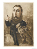 Leopold II King of the Belgians Giclee Print by André Gill