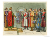 Henry III Confers with Parliament Giclee Print by James Doyle