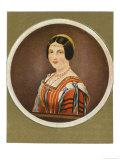 Lucrezia Crivelli Italian Woman Giclee-trykk av Bodmer