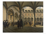 General Scene at the Amsterdam Stock Exchange Giclee-trykk av Jhiob Berckheyde