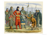 Piers Gaveston the Favourite of King Edward II is Beheaded Reproduction procédé giclée par James Doyle