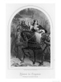 Eleanor of Aquitaine (Or of Guyenne) Rides East with Her Husband Louis VII Giclee Print by Follet 