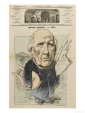 Edgar Quinet French Writer and Politician Giclee Print by André Gill