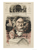 Charles Augustin Sainte-Beuve French Man of Letters: a Satirical View Giclee Print by André Gill