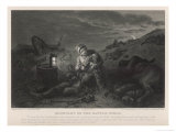 Mother Bickerdyke a Nurse Seeks the Living Among the Dead reproduction procédé giclée par J.j. Cade