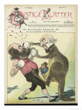 Gladstone Depicted as a Kangaroo Defends Irish Home Rule Reproduction procédé giclée par Franz Juttner