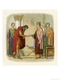 King Henry II of England Authorises Dermod to Levy Forces Giclee Print by James Doyle