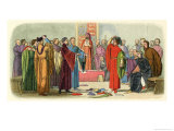 Albemarle and Fitzwalter Quarrel Over the Murder of the Duke of Gloucester Giclee Print by James Doyle
