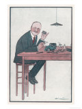 Andre-Gustave Citroen French Car Manufacturer Reproduction procédé giclée par Barrere 