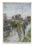 British Military Checkpoint Which was Set up (In Vain) to Control Disorder in the Province Giclee Print by Achille Beltrame