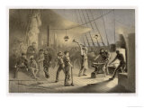 In the Forge Housed on the Deck of the "Great Eastern" Iron Plating is Prepared for the Capstan reproduction procédé giclée par Robert Dudley