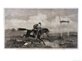 Pony Express in Peril Reproduction procédé giclée par G.h. Andrews