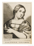 Vittoria Colonna Italian Poet Noted for Her Petrarchan Sonnets Giclee Print by Nicolas de Larmessin Vittoria Colonna Italian Poet Noted for Her Petrarchan Sonnets Giclee Print by Nicolas de Larmessin
