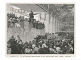 American Evangelists Moody and Sankey Attract Huge Crowds to the Agricultural Hall London Giclee Print by W.d. Almond American Evangelists Moody and Sankey Attract Huge Crowds to the Agricultural Hall London Giclee Print by W.d. Almond